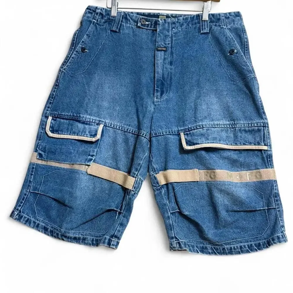 Marithe Francois Girbaud Y2K Baggy Cargo Denim Shorts